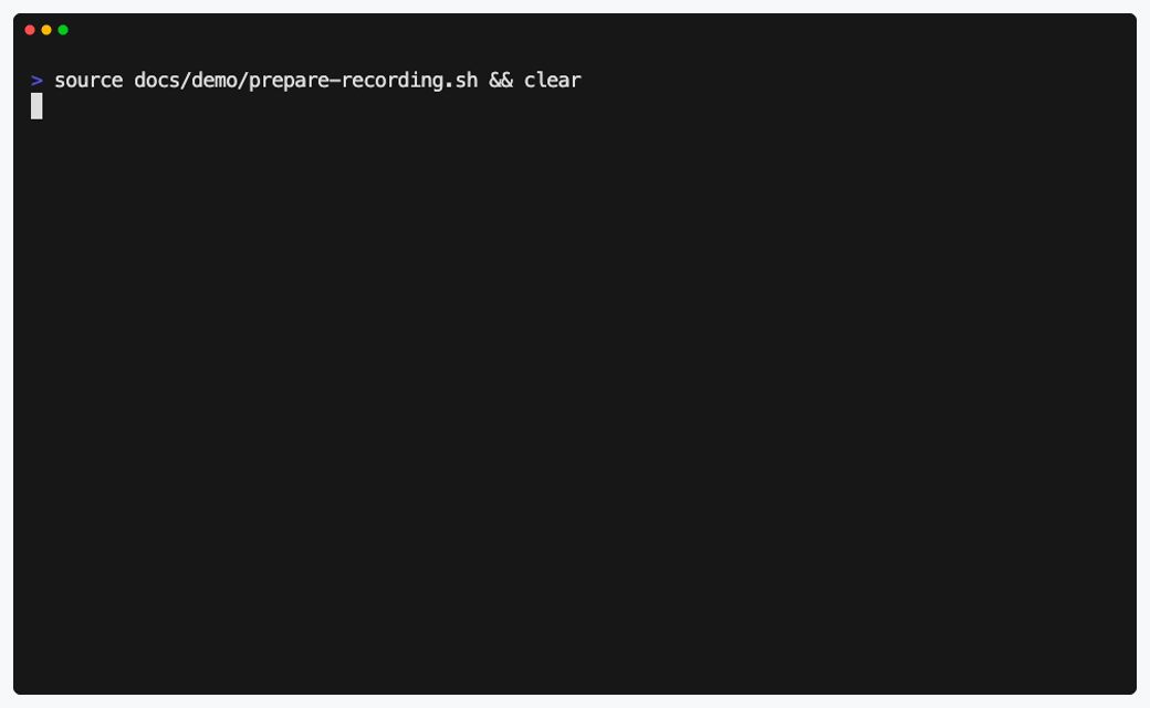 Terminal demo showing SetupProof reviewing and running a marked README quickstart